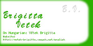 brigitta vetek business card