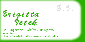 brigitta vetek business card